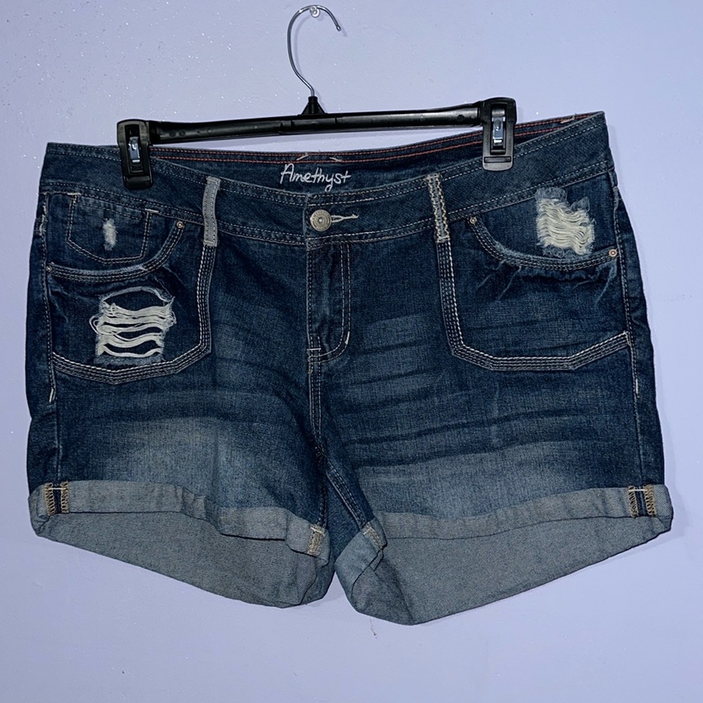 Distressed Jean Shorts